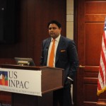 USINPAC LNG Executive Member Ankit Desai speaks at the USINPAC LNG Briefing