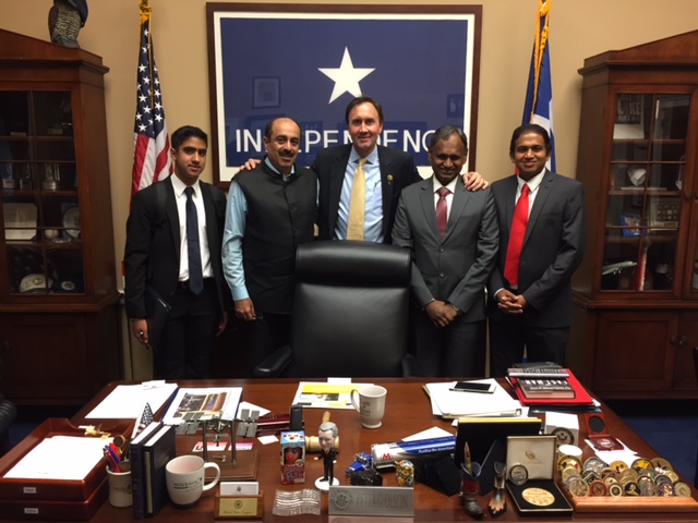 Meetings organized by USINPAC between BJP Leader and Indian Member of Parliament, Dr. Udit Raj and US Congressmen to discuss US-India collaboration in energy and smart cities