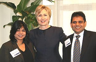 Breakfast meeting with Hillary Clinton