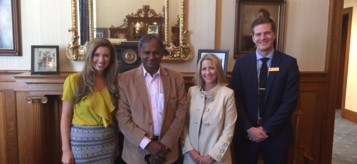 USINPAC Arkansas Chapter Head Shash Goyal Hosts Dr. Udit Raj